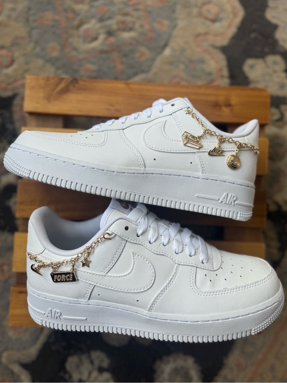 Nike AF1 with charms NEVER WORN